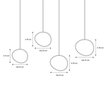 Nordic White Pebble Pendant Light