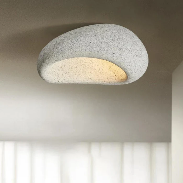 Moon Shaped Flushmount Ceiling Light