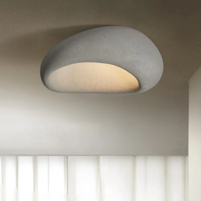 Moon Shaped Flushmount Ceiling Light
