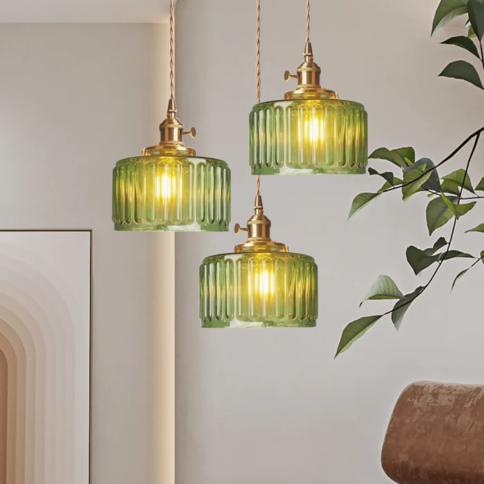 Vintage Crystal Hanging Lamp