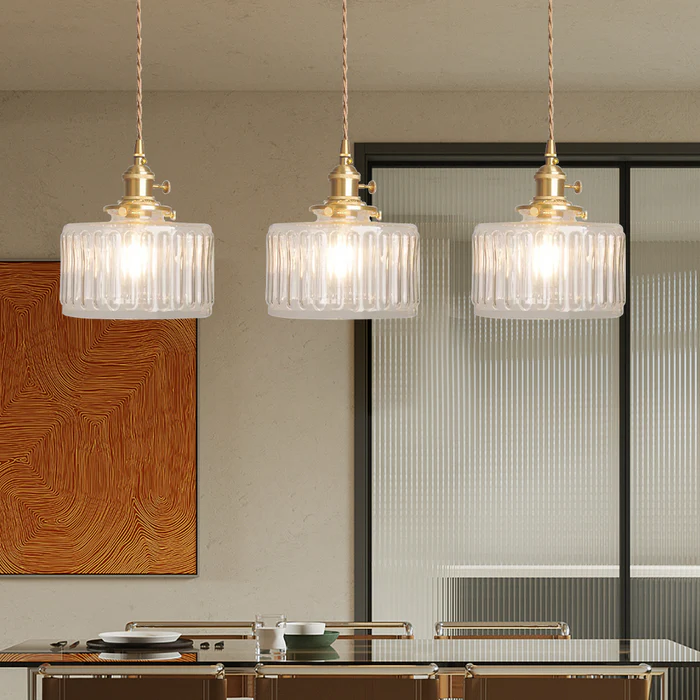 Vintage Crystal Hanging Lamp