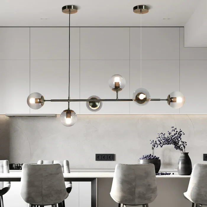 Modern Glass Orb Pendant Light