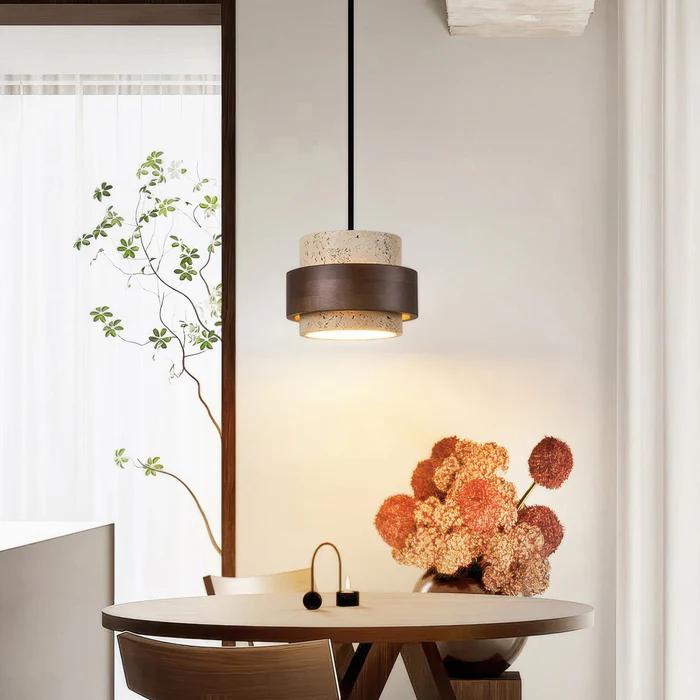 Retro Stone Wabi Sabi Pendant Light