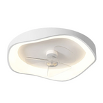 Modern Minimalism White Ceiling Fan With Light