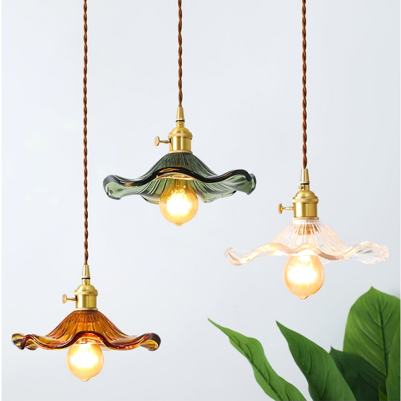 Vintage Hibiscus Pendant Light
