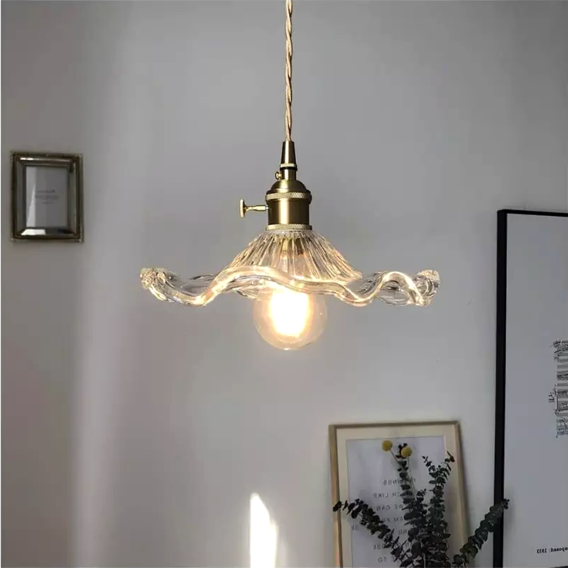 Vintage Hibiscus Pendant Light