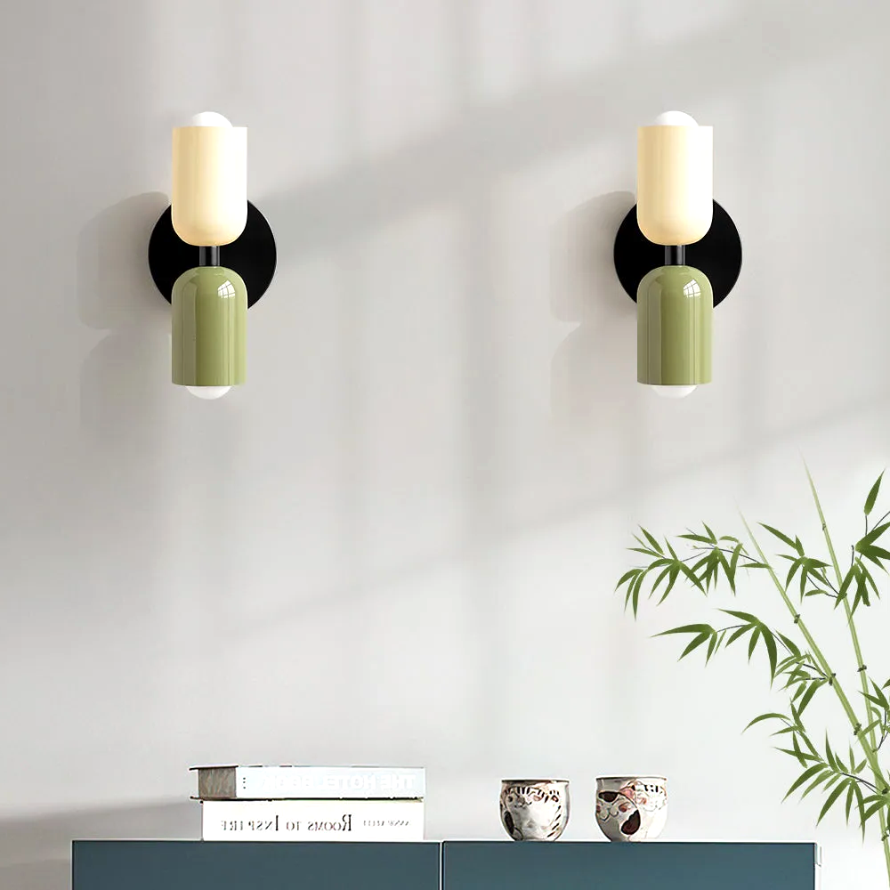 Two Color Candle Wall Light