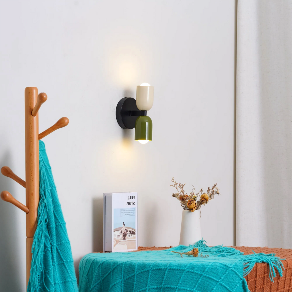 Two Color Candle Wall Light