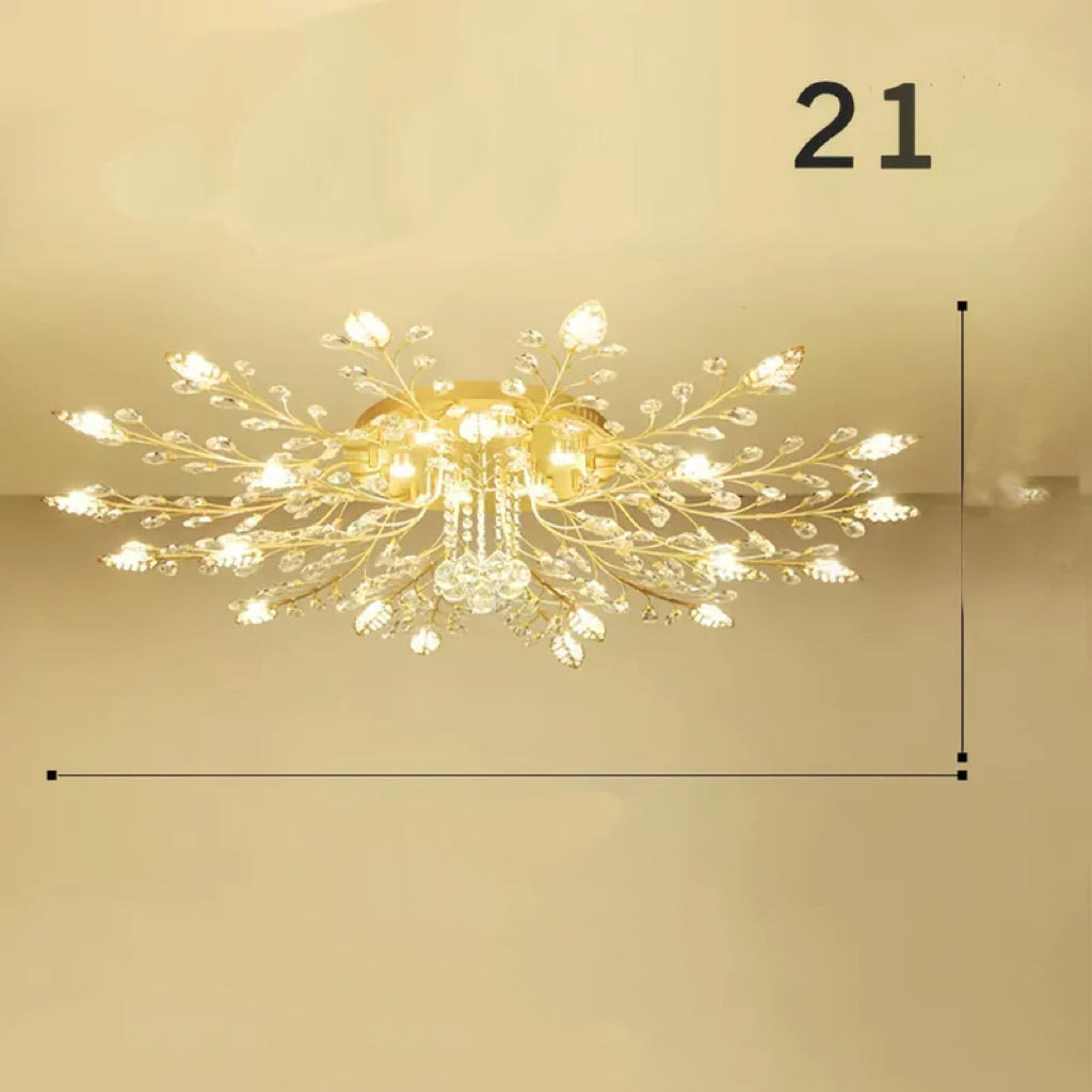 American Style Crystal Branch Ceiling Lamp