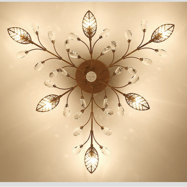 American Style Crystal Branch Ceiling Lamp