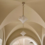 Prismatic Star Pendant Light – Crystal Glass Ceiling Lamp for Dining & Living Spaces