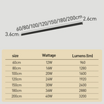 Modern Minimalist Long Strip Ceiling Lamp