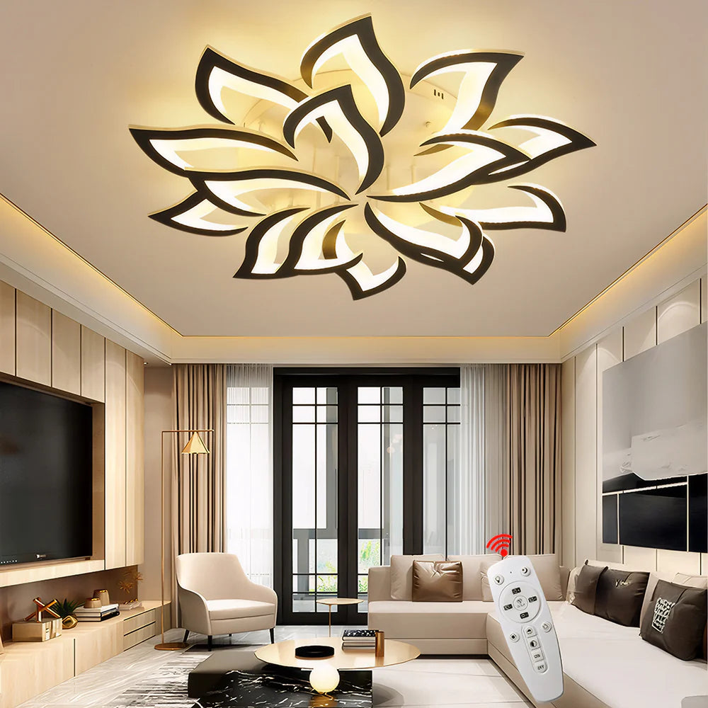Modern Minimalist Elegant And Warm Led Ceiling Lamp For Living Room