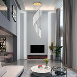 Spiral Duplex Staircase Chandelier Ha085056