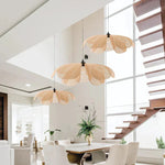 Retro Floral Rattan Pendant Lamp