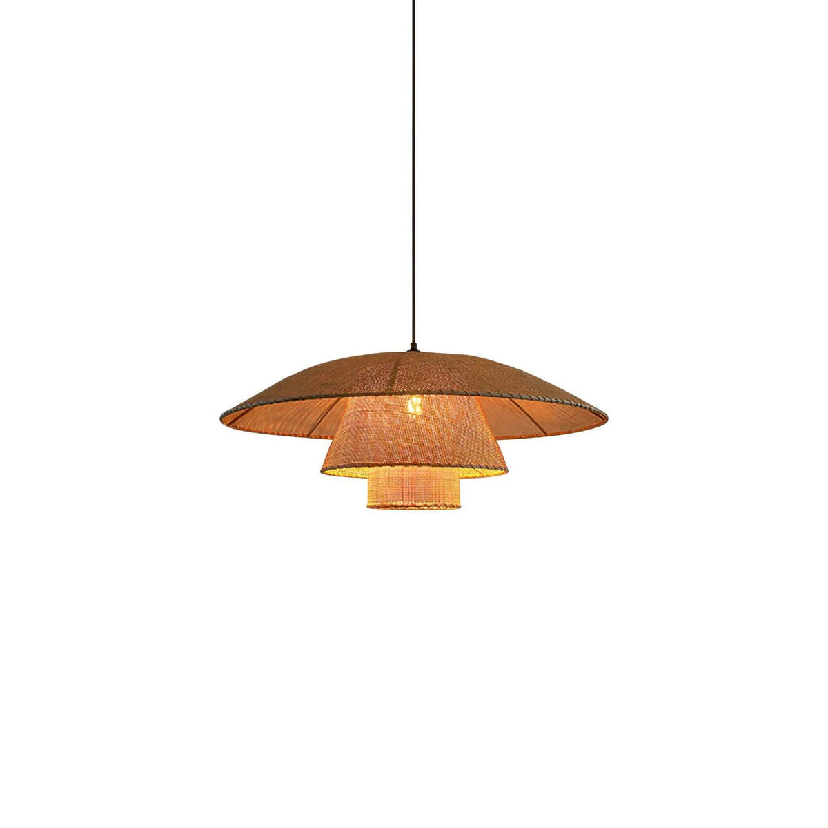 Boho Woven Sunhat Pendant Light