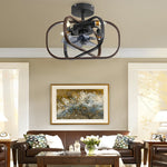 Retro Led Bladeless Ceiling Fans With Remote Ha084443