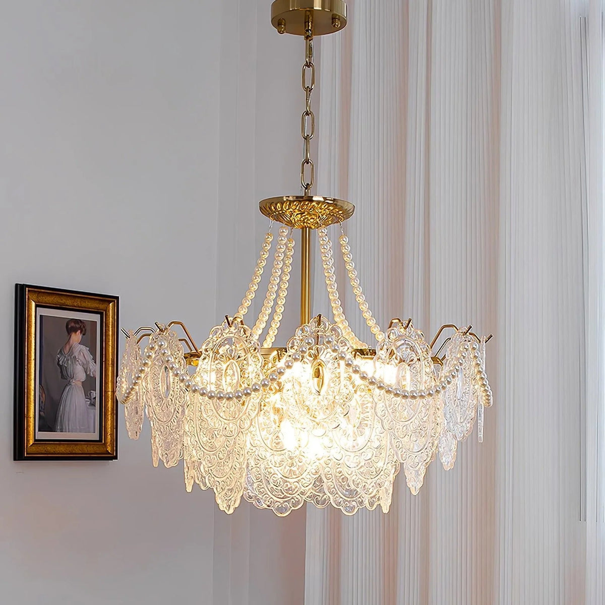 Serenity Glass Chandelier