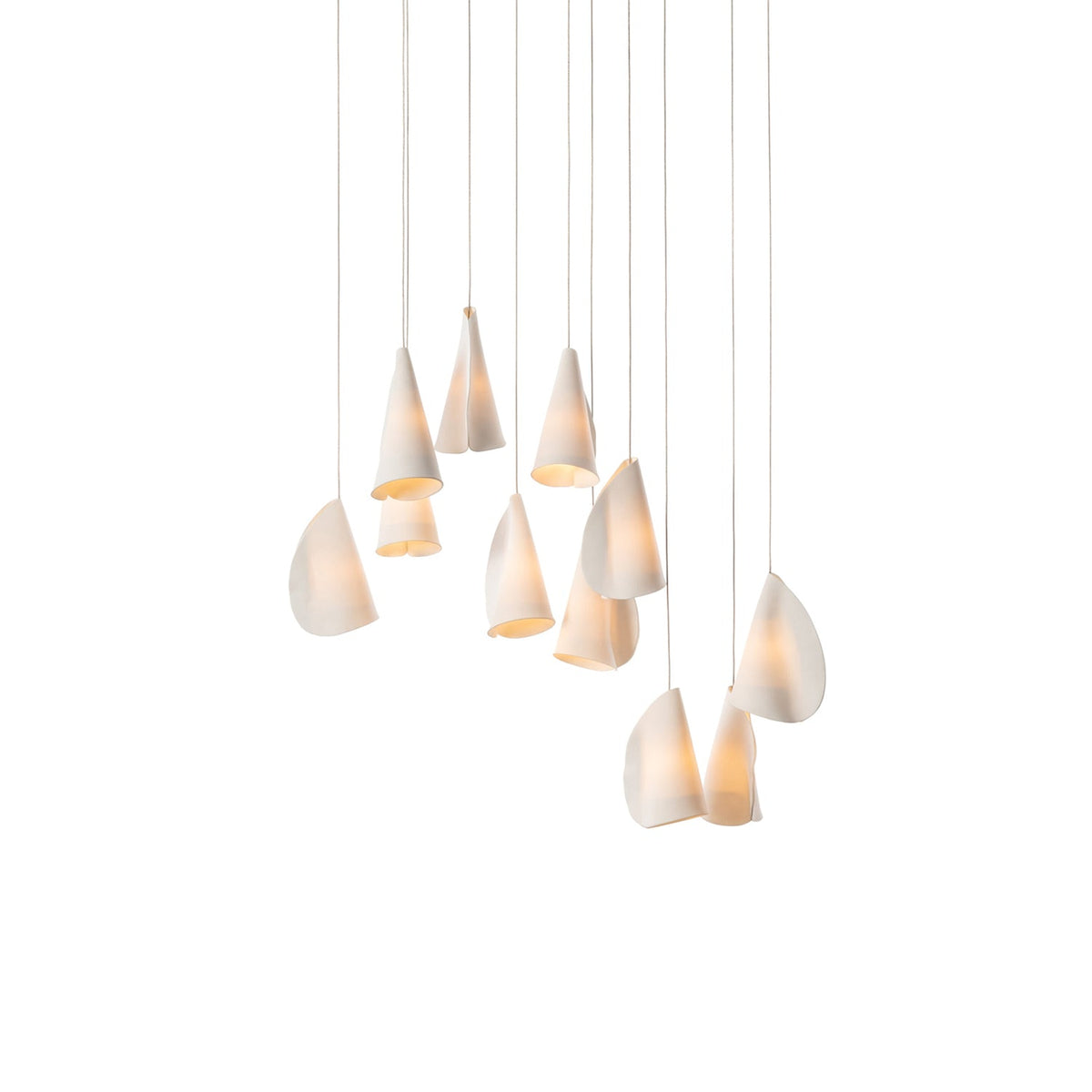 Sonora Handcrafted Ceramic Chandelier with LED Illumination
