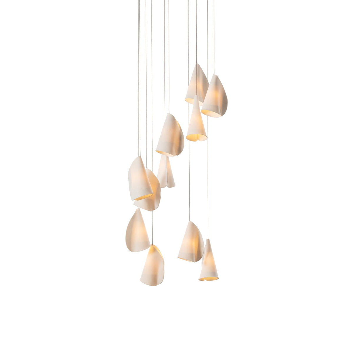 Sonora Handcrafted Ceramic Chandelier with LED Illumination