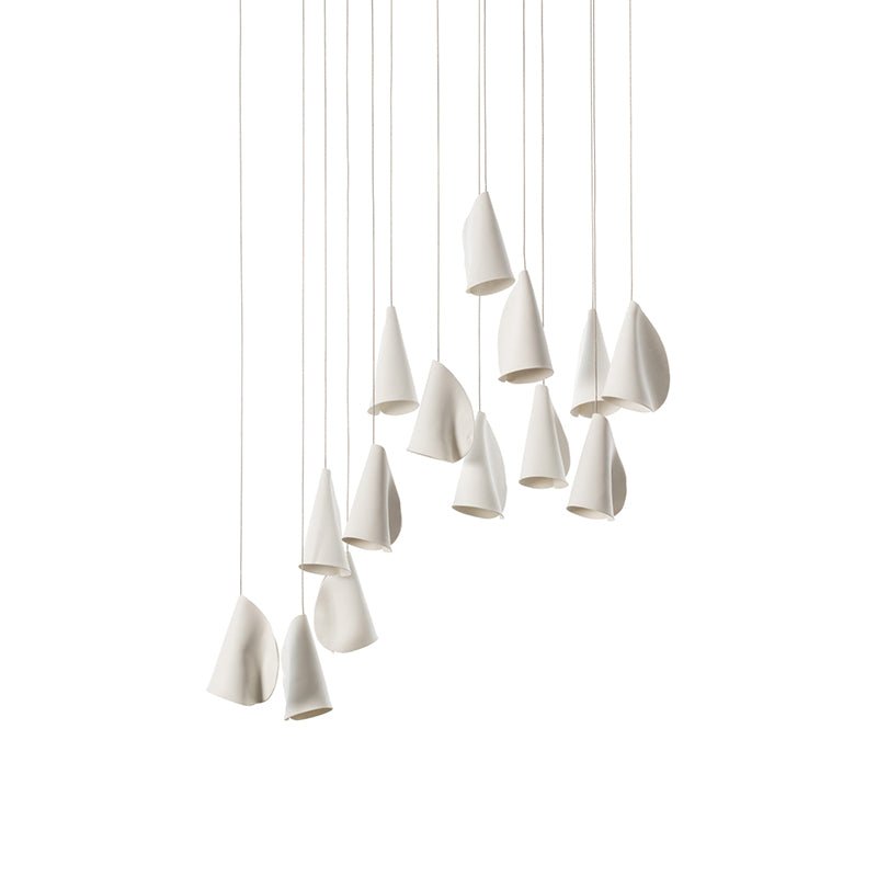 Sonora Handcrafted Ceramic Chandelier with LED Illumination