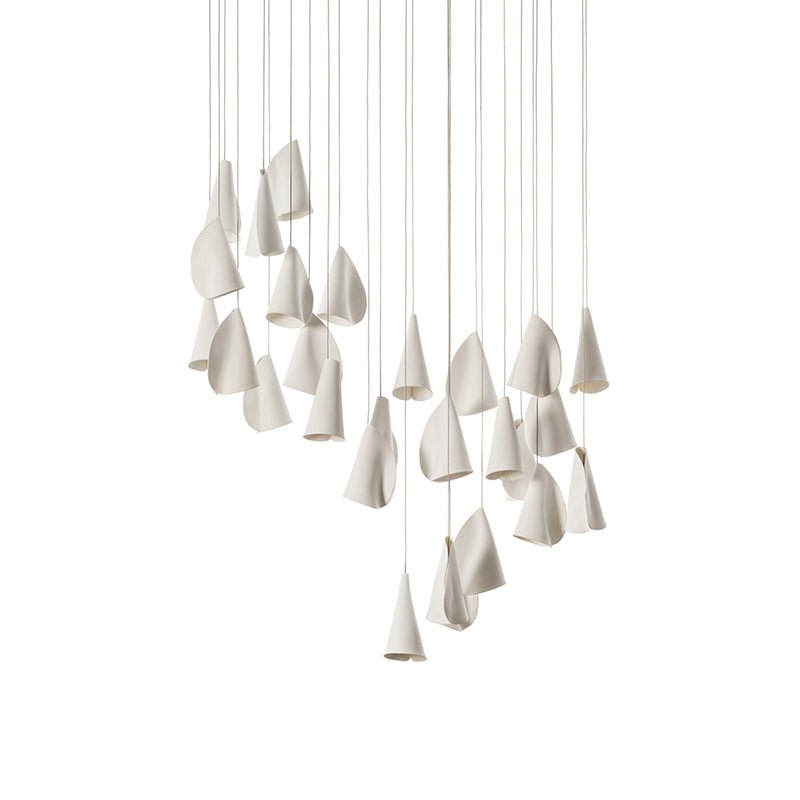 Sonora Handcrafted Ceramic Chandelier with LED Illumination