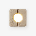 Nora Travertine Wall Sconce – Sculptural LED Wall Light in Natural Stone