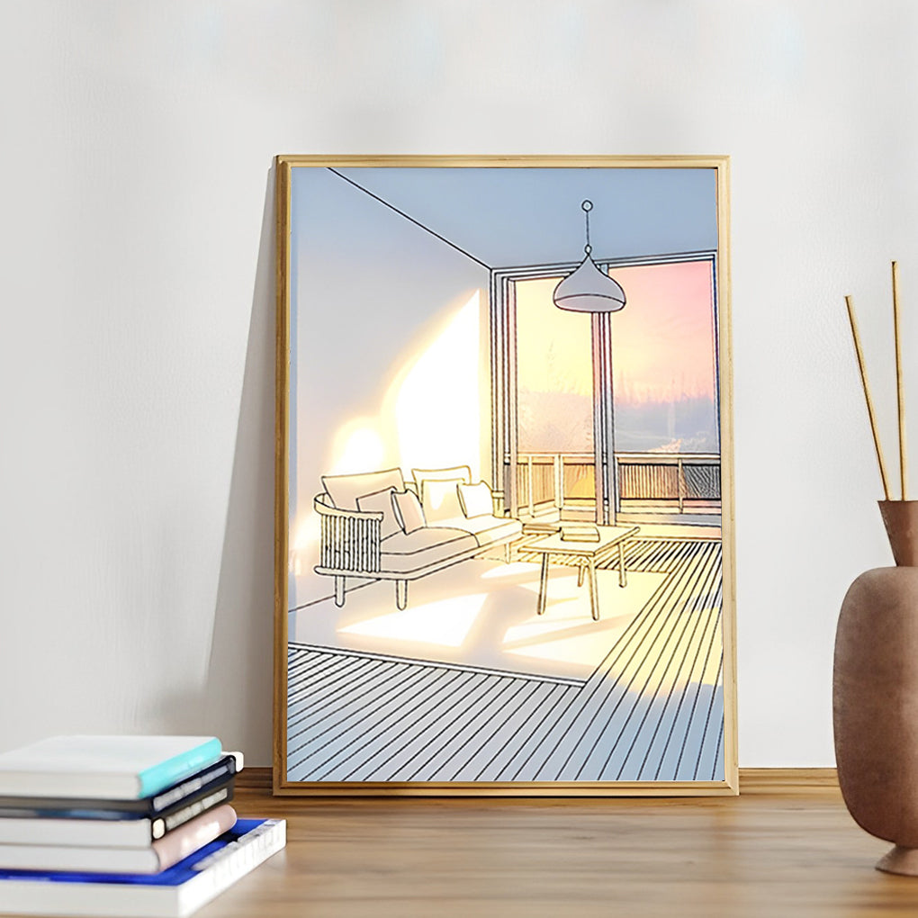 Ins Dimmable Led Painting Night Light Ha090908