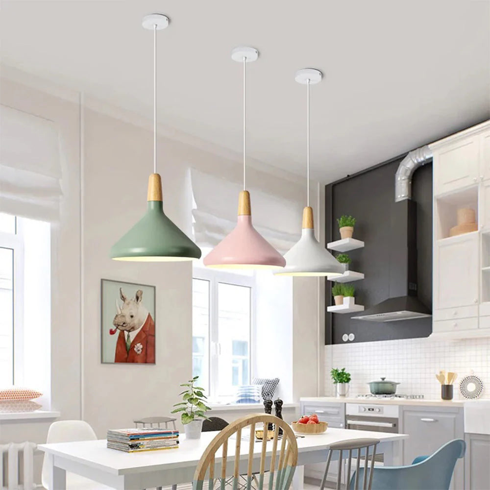 Vivid Cone Modern Pendant Light