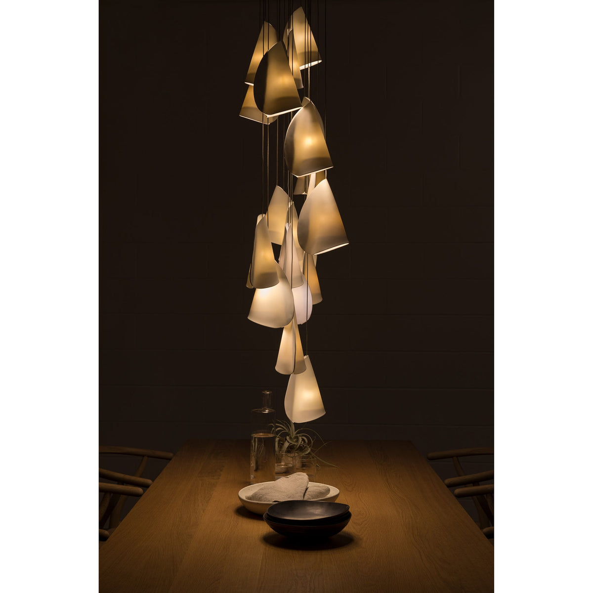 Sonora Handcrafted Ceramic Chandelier with LED Illumination