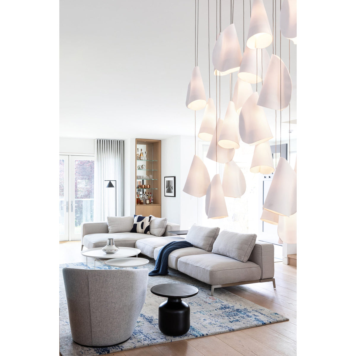 Sonora Handcrafted Ceramic Chandelier with LED Illumination