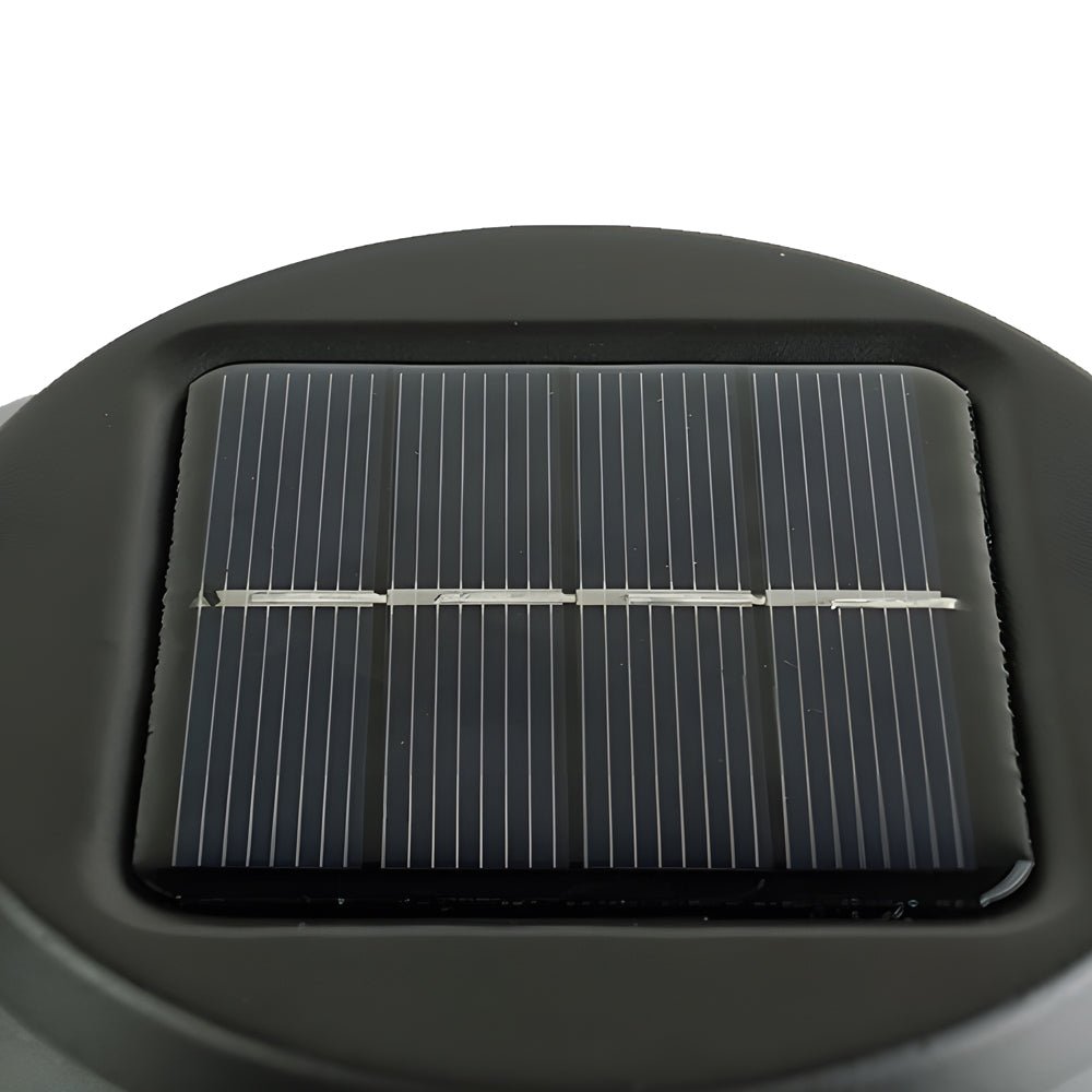 Solar Pathway Lights with Hat Top and Wire-Circled Lampshade