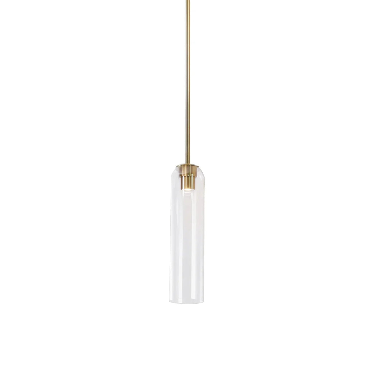 Sleek Tube Glass Pendant Light