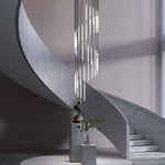 Spiral Duplex Staircase Chandelier Ha085056