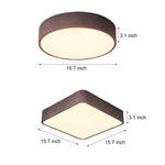 Modern Led Round Square Flush Mount Ceiling Light