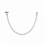 Riviere Glass Chain Chandelier – Modern Linear LED Pendant Light