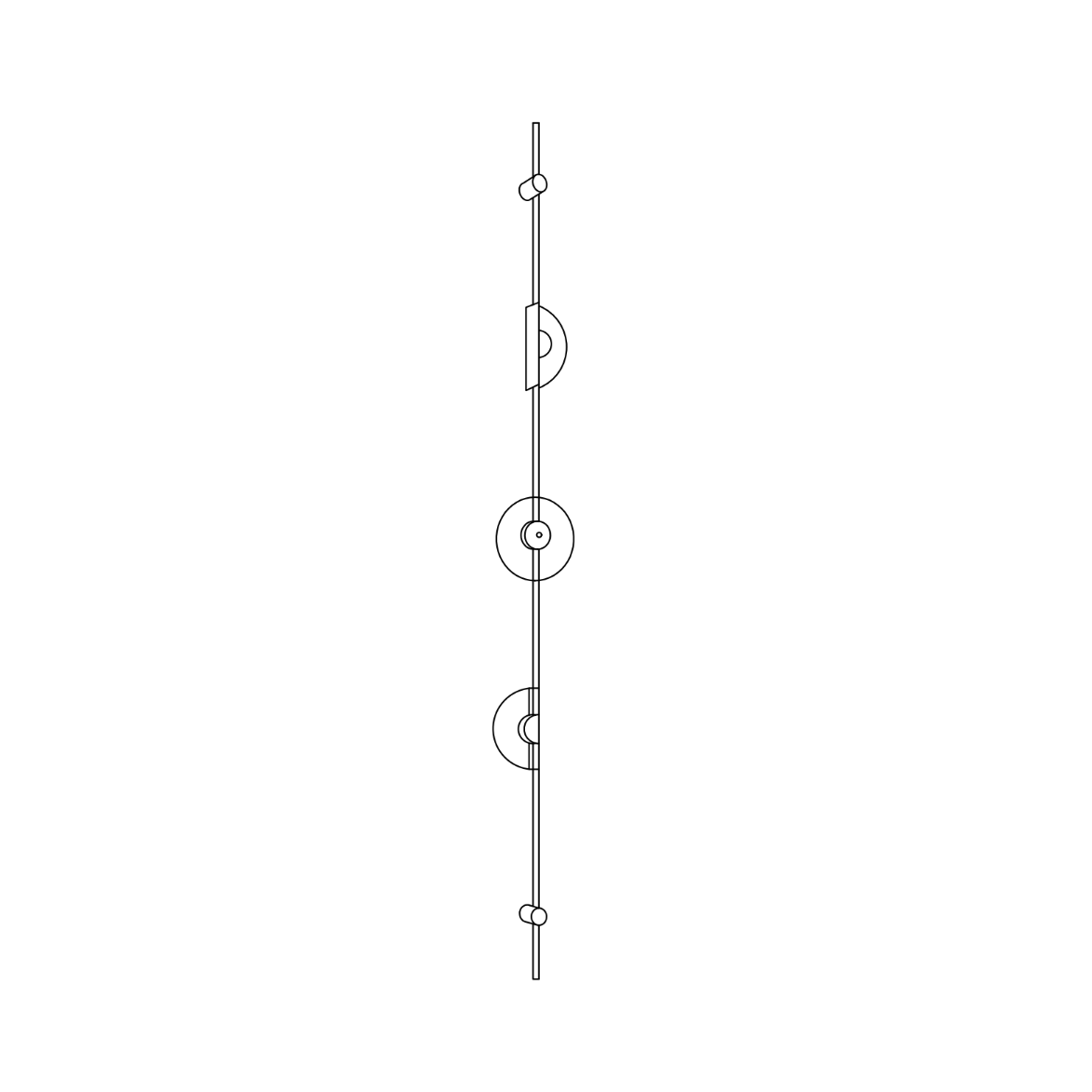 Alabaster Orb Vertical Wall Sconce