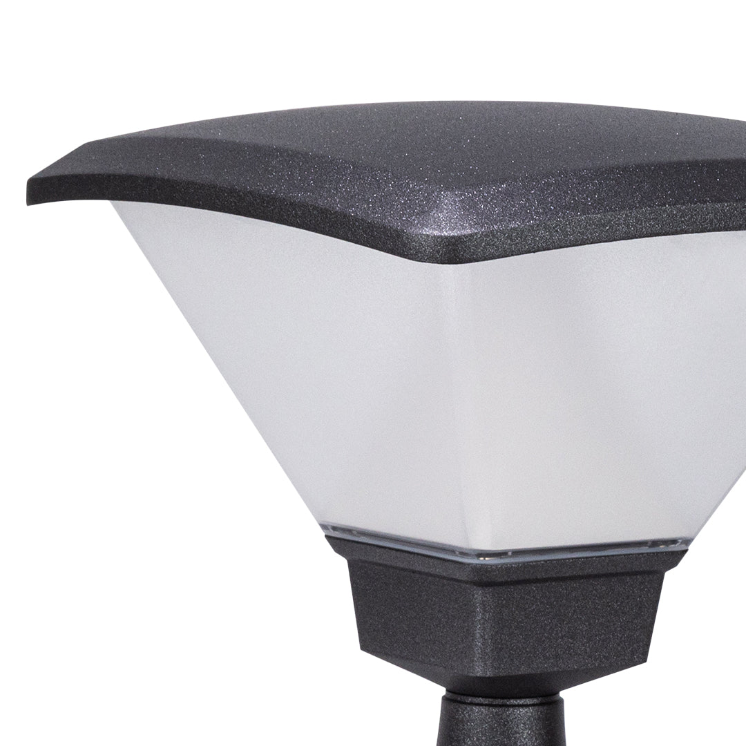 Modern Outdoor Bollard Light – Minimalist Black Garden Pathway Lamp