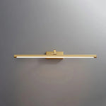 Luxe Brass Walnut Linear Wall Light