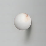 Alabaster Globe Wall Light