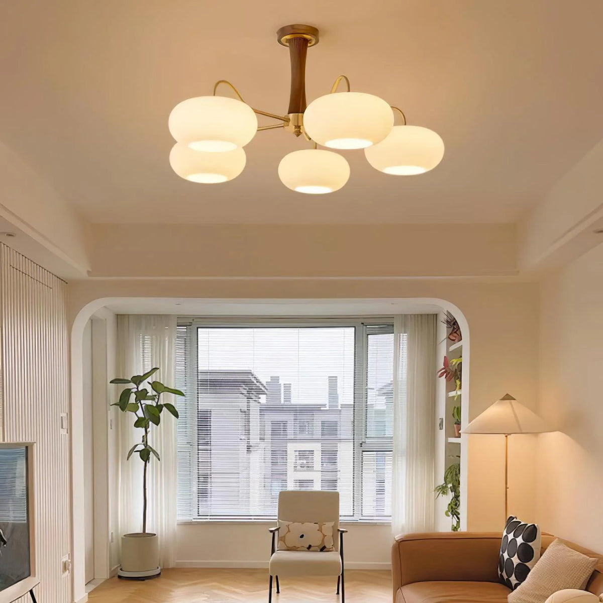 Golden Persimmon Chandelier