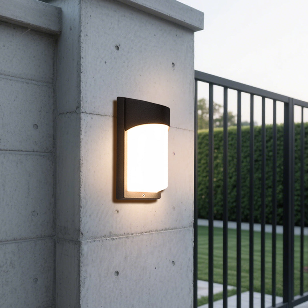 Minimalist Nordic Outdoor Wall Sconce with Warm Ambient LED Light