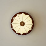 Elowen Flush Mount Ceiling Light with Etched Fabric Shade