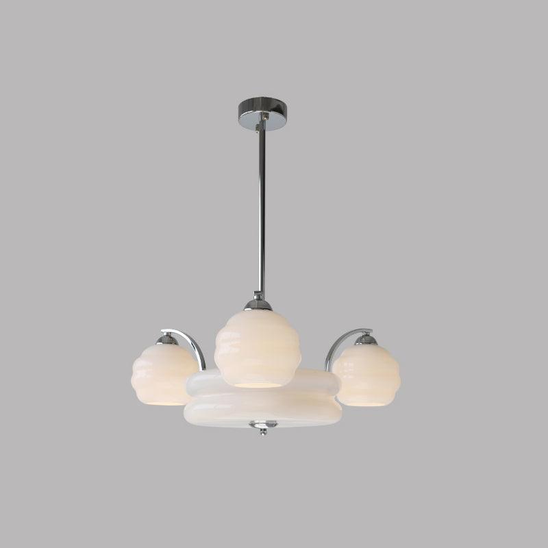 Opaline Art Deco Chandelier 3