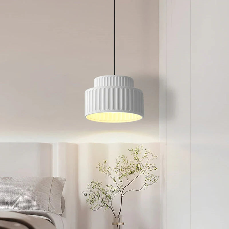 Sleek Bauhaus Resin Drop Light