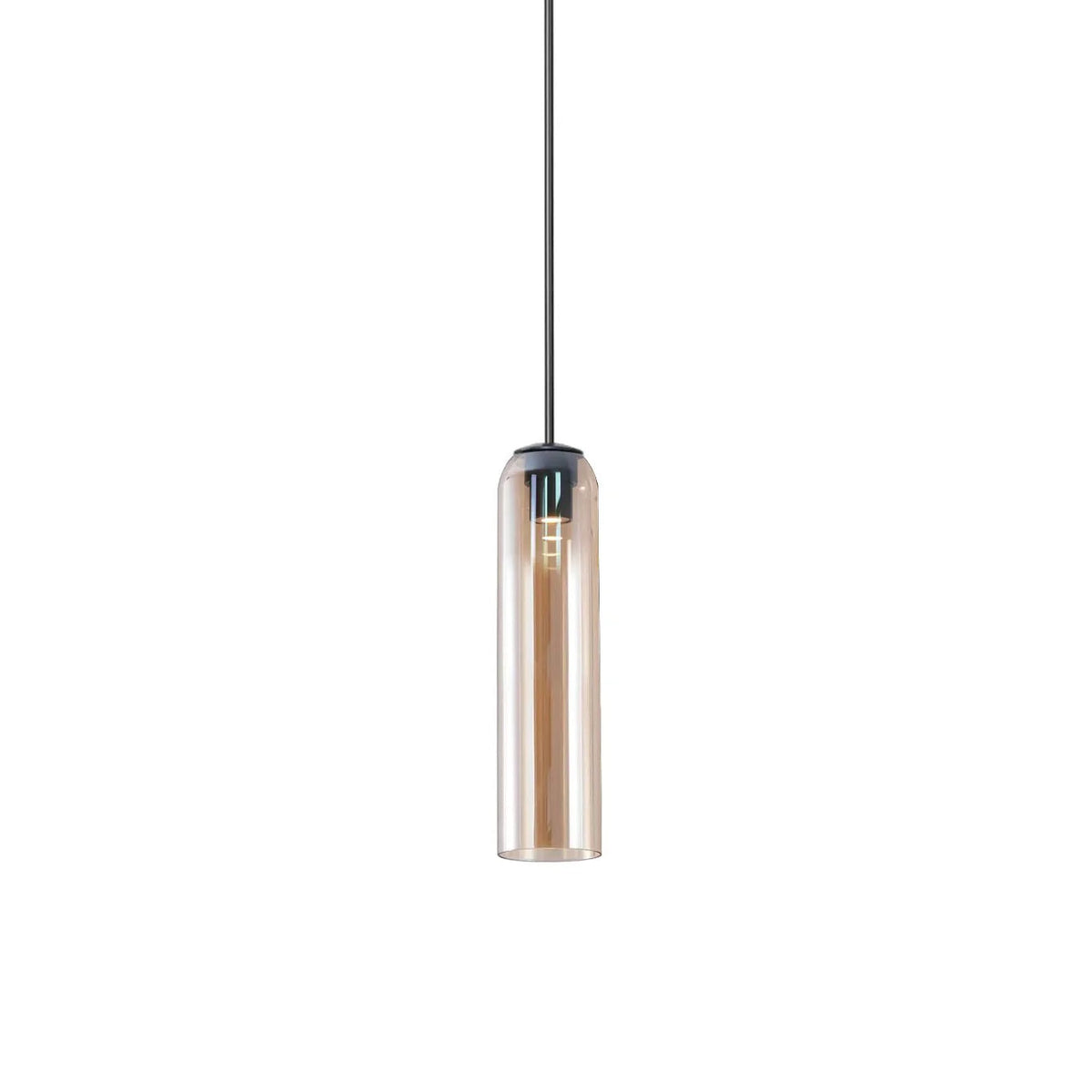 Sleek Tube Glass Pendant Light