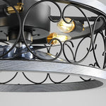Retro Led Bladeless Ceiling Fans With Remote Ha084443