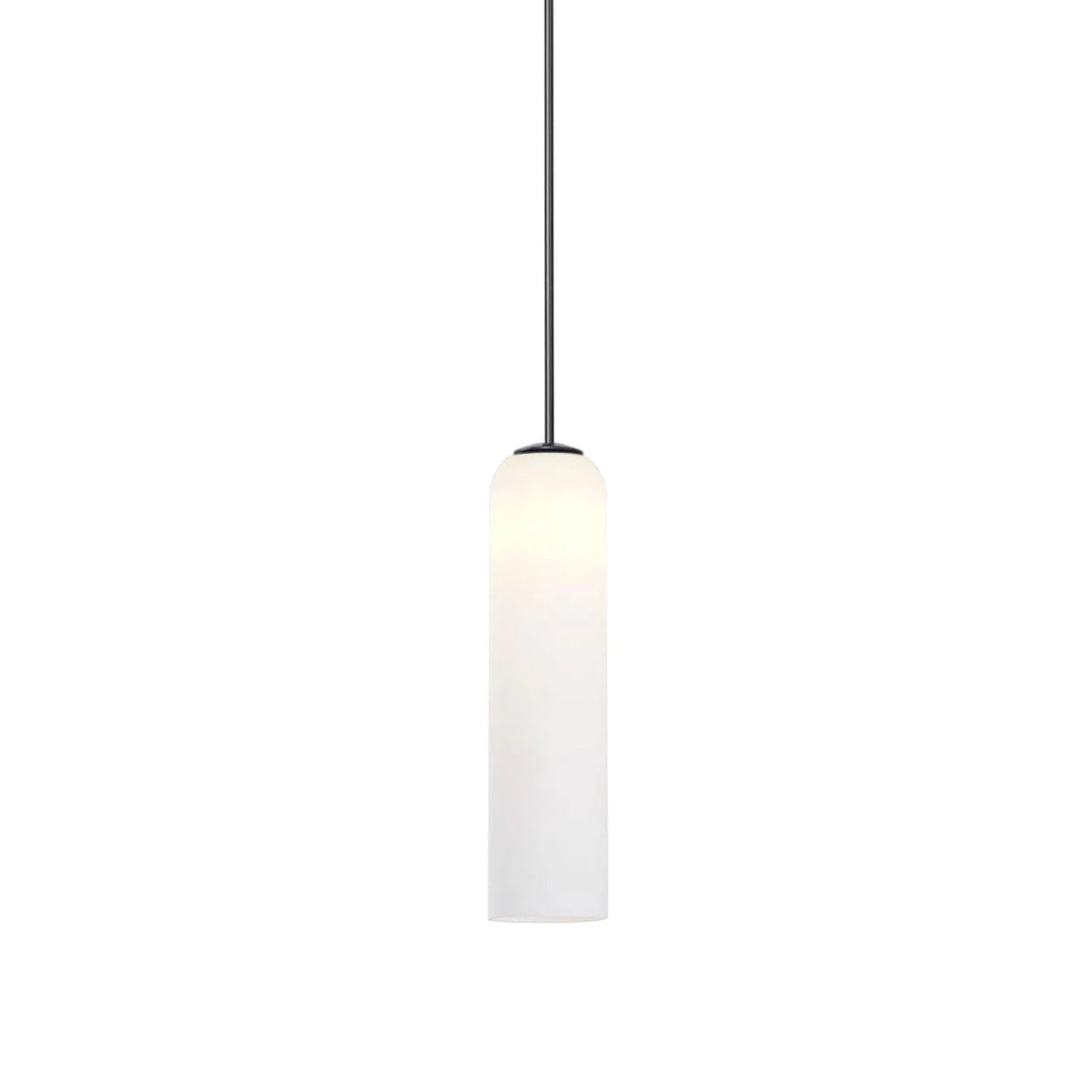 Sleek Tube Glass Pendant Light