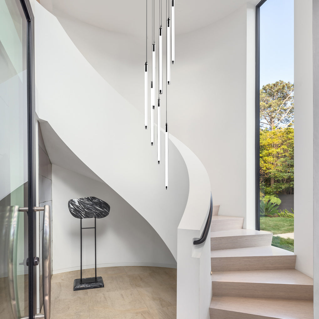 Spiral Duplex Staircase Chandelier Ha085056