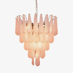 Pink Glass Dewdrop Chandelier | Modern Designer Lighting